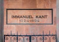 Immanuel Kant memorial Kaliningrad , Russia .