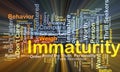 Immaturity background concept glowing Royalty Free Stock Photo