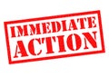 IMMEDIATE ACTION Royalty Free Stock Photo