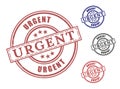 Immediate Action Required Stamps, Urgent Grunge Label Vector Icons Royalty Free Stock Photo