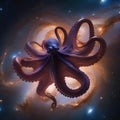 An immense cosmic octopus with arms as vast as spiral galaxies, reaching out across the cosmos1