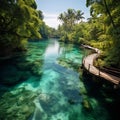 Wonderful and enchanting waterscapes. Ai generated Royalty Free Stock Photo