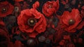 Ephemeral Blooms: A Captivating Rendition of Poppy Flowers - Generative AI