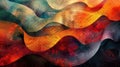 Immerse in a vibrant tapestry of swirling colors and intricate textures
