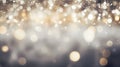 Captivating Abstract Christmas Bokeh Lights with Motion Blur - Elegant White and Gray Festive Background for Holiday Designs