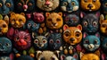 Vibrant Animal Sticker Collage: Playful Wildlife Patterns in Rich Colors for Creative Projects.