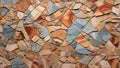 Vivid Spectrum Harmony: Mosaic Sandstone Tapestry. AI generate