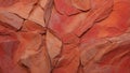 Warmth in Red: Sandstone Rustic Harmony. AI generate