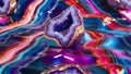 Luminous Geode Abstract Background in Vibrant Hues Royalty Free Stock Photo