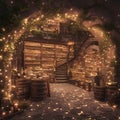 Garnet Grotto: A Glowing Wine Cellar Escape