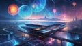 embark on a visionary journey: blockchain and ai\'s artistic fusion. generative ai