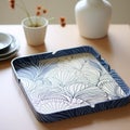Captivating paper tray with intricate hand-sketched patterns