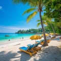Tranquil Beach in Phuket with Crystal Clear Turquoise Water