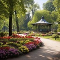 Serene and Enchanting Warsaw Parks and Gardens Royalty Free Stock Photo