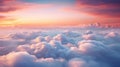 Vibrant Sunset Clouds: Captivating Colors in Dramatic Sky, Perfect for Inspirational Backgrounds and Serene Atmospheres.