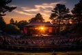 Enchanting Sunset at Majestic Open-Air Amphitheater