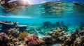 Serene Underwater Wonderland: Vibrant Coral Reef and Marine Life