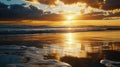 Coastal Radiance: A Palette of Sunset Splendor