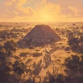 Ancient Civilization at Sunrise