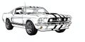 Timeless Lineart: Ford Mustang Shelby GT350 1965