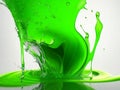 Emerald Oasis: Captivating Green Splash Photography