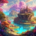 ethereal dreamscape: a mesmerizing journey into vibrant colors