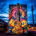 Vibrant Mural in Berlin showcasing the essence of Art, Music, and History