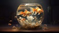 Goldfish in a Glass Tank