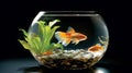 Goldfish in a Glass Tank