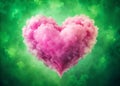 Animated Pink Watercolor Heart Loop A Seamless Romantic and Abstract Background for Valentines Day Love and Wishes