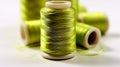 Chartreuse Green Sewing Thread Coils
