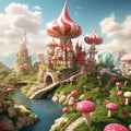 Enchanted Candy land A Fairy Tale World of Sweet Delights, Generative AI