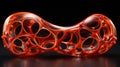 Crimson Fusion: Melted Elegance - Thick transparent red melted wax