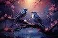 Enchanted songbirds, their melodies capable of healing and soothing troubled hearts - Generative AI