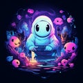 Cute and Funny Gaming Logo with Portal Phantom