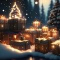 Enchanting Elegance: Elevate Your Holiday with Christmas Gifts and Decorations AI Generative By Christmas ai