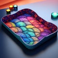 Vibrant Paper Tray Overflowing with Mesmerizing Patterns