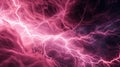 Rosy Illumination: Abstract Pink Lightning Euphoria