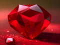 Crimson Majesty: Captivating Red Gemstone Prints for Sale