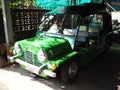 Green taxi in Bangkok, Thailand