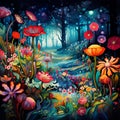 Whimsical Wonderland: A Kaleidoscope of Exotic Flora