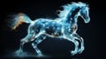 Enchanting Equine Guardian: Majestic Horse Patronus Amidst Moonlit Forest