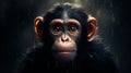 Serene Monkey: Realistic Animal Portrait