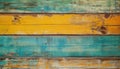 Weathered Elegance: Vintage Wood Boards with Cracked Paint