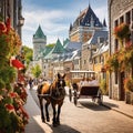 Old-World Charm of Quebec City Royalty Free Stock Photo
