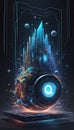 Data Unleashed: QuantumQuotient\'s 3D Symphony. AI generate