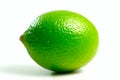 Refreshing Citrus Splash: Juicy Lime on a White Background