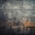 Immerse yourself in the rugged charm of a dark grunge textured wall Royalty Free Stock Photo