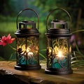 Enchanting Illuminated Decorative Lanterns Radiating Zen Serenity