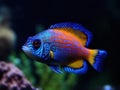 Beautiful and colorful tropical fish underwater created with Generative AI